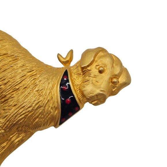 Golden Chesapeake Bay Retriever Brooch Dog Pet Lover Western Farmhouse Dad Pin - Picture 5 of 8